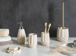 Discount Beliani Set da 5 accessori per il bagno SAMIRIA Beige