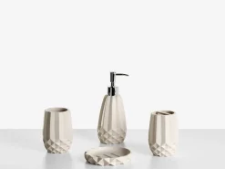Discount Beliani Set da 5 accessori per il bagno SAMIRIA Beige