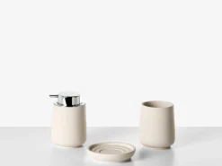 Discount Beliani Set da 4 accessori per il bagno SUCHES Beige