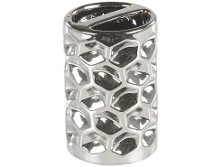 Outlet Beliani Set da 5 accessori per il bagno TIRUA Ceramica Argento