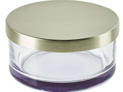 Beliani Set da 4 accessori per il bagno TELMA Vetro Viola Viola Argento