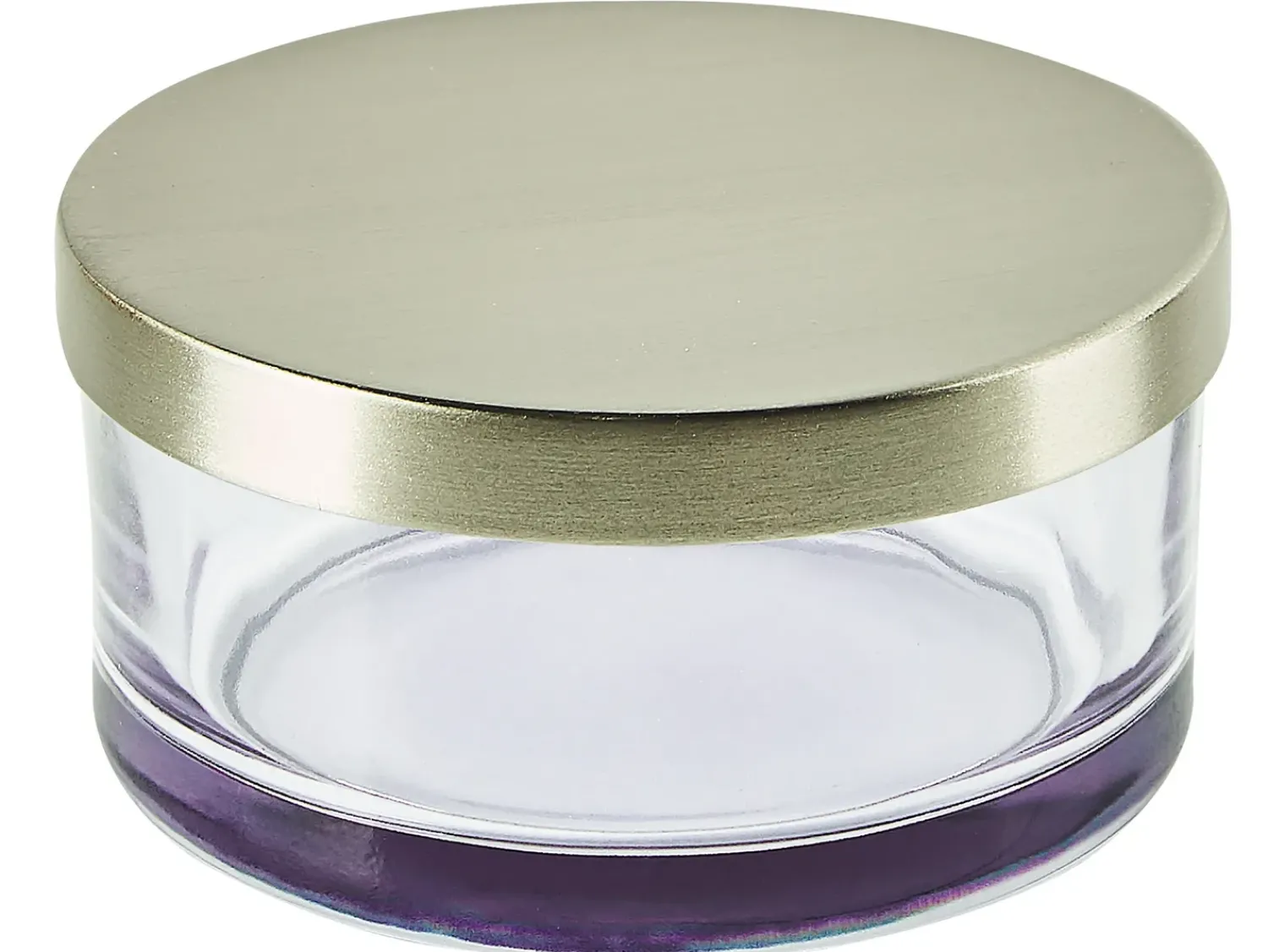 Beliani Set da 4 accessori per il bagno TELMA Vetro Viola Viola Argento
