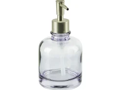 Beliani Set da 4 accessori per il bagno TELMA Vetro Viola Viola Argento
