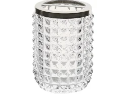 Sale Beliani Set da 4 accessori per il bagno TAPIA Vetro Trasparente Trasparente Argento