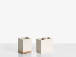 Discount Beliani Set da 5 accessori per il bagno TAPICHE Beige Beige Marrone