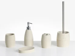 New Beliani Set da 5 accessori per il bagno YARAPA chiaro Beige