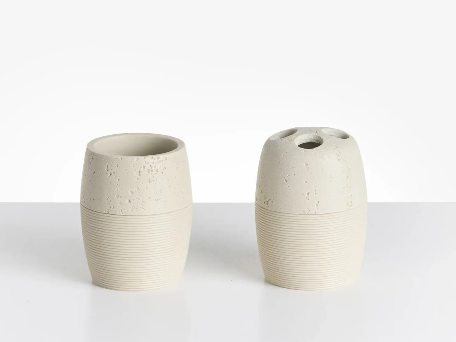 New Beliani Set da 5 accessori per il bagno YARAPA chiaro Beige