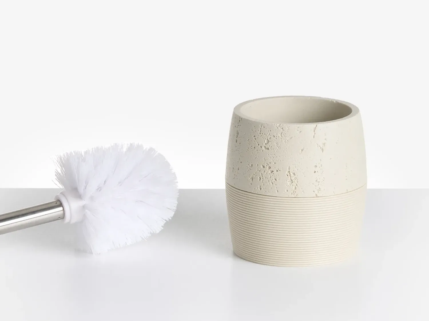 New Beliani Set da 5 accessori per il bagno YARAPA chiaro Beige