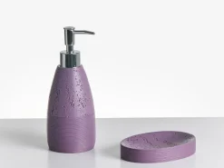 Outlet Beliani Set da 5 accessori per il bagno YARAPA Viola