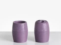 Outlet Beliani Set da 5 accessori per il bagno YARAPA Viola