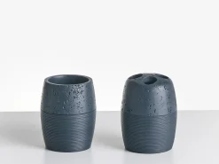Clearance Beliani Set da 5 accessori per il bagno YARAPA scuro Blu