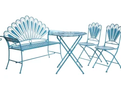 Outlet Beliani PAVIA Metallo Blu