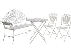 Outlet Beliani PAVIA Metallo sporco Bianco
