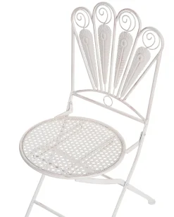 Outlet Beliani PAVIA Metallo sporco Bianco