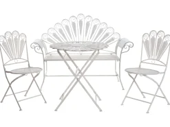 Outlet Beliani PAVIA Metallo sporco Bianco