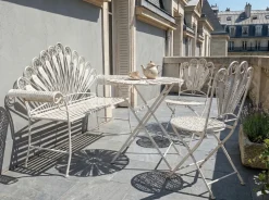 Outlet Beliani PAVIA Metallo sporco Bianco