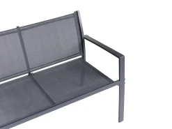 Hot Beliani Set da giardino con tavolo 4 posti TAVOLETO Metallo scuro Grigio