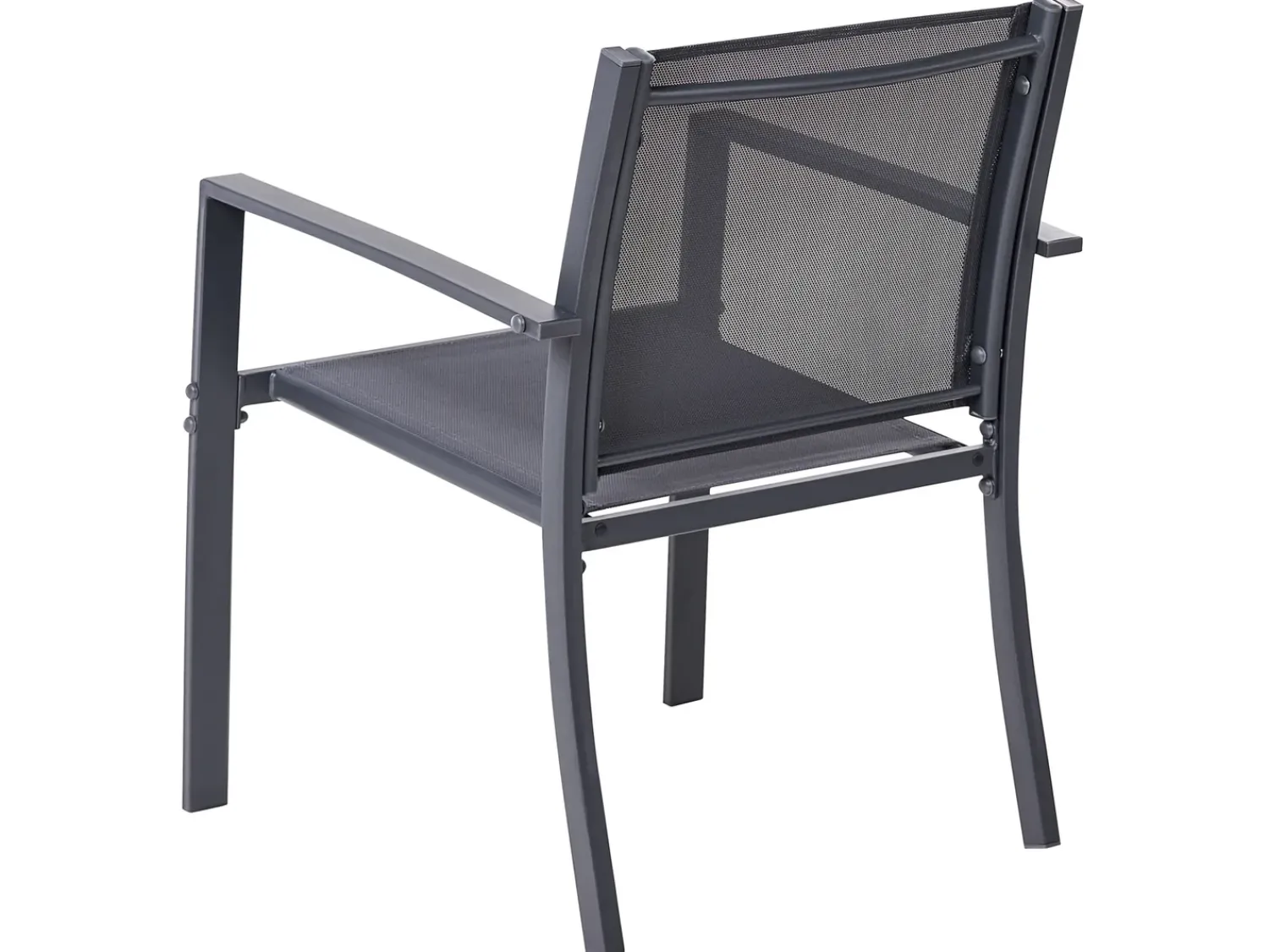Hot Beliani Set da giardino con tavolo 4 posti TAVOLETO Metallo scuro Grigio