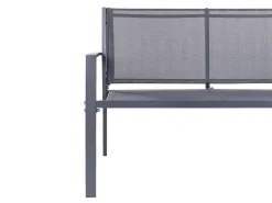 Hot Beliani Set da giardino con tavolo 4 posti TAVOLETO Metallo scuro Grigio
