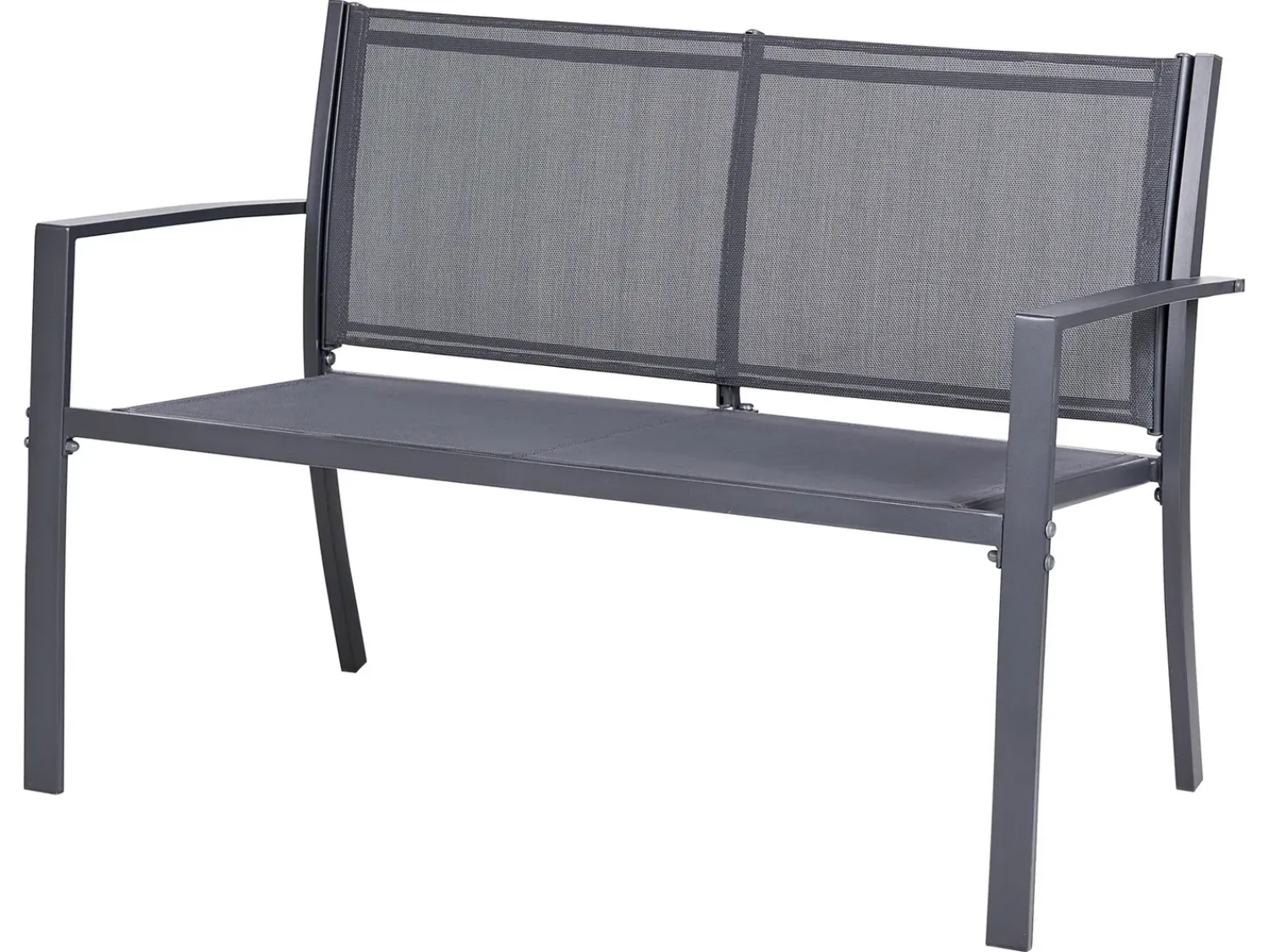 Hot Beliani Set da giardino con tavolo 4 posti TAVOLETO Metallo scuro Grigio