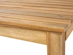 Hot Beliani Set da giardino con tavolo 4 posti PACIFIC Legno d'acacia Nero Marrone Nero