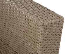Online Beliani Set da giardino con tavolo 9 posti SEVERO Rattan sintetico (PE) Marrone Bianco Marrone