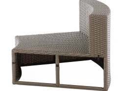 Online Beliani Set da giardino con tavolo 9 posti SEVERO Rattan sintetico (PE) Marrone Bianco Marrone