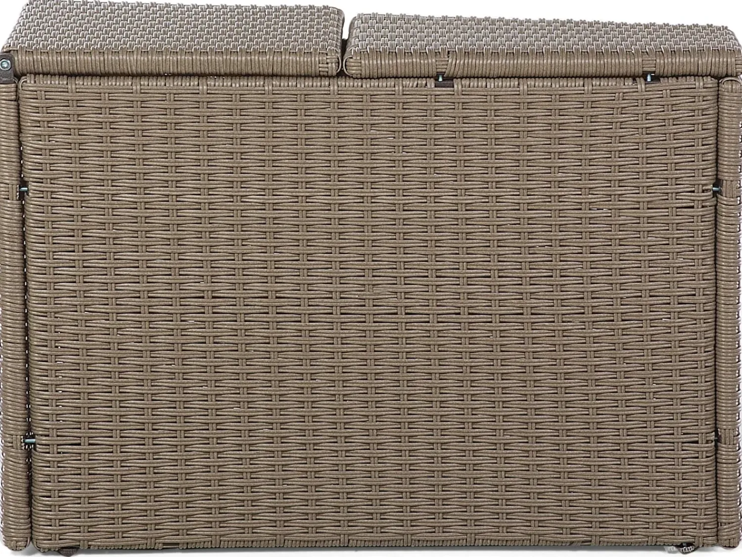 Online Beliani Set da giardino con tavolo 9 posti SEVERO Rattan sintetico (PE) Marrone Bianco Marrone