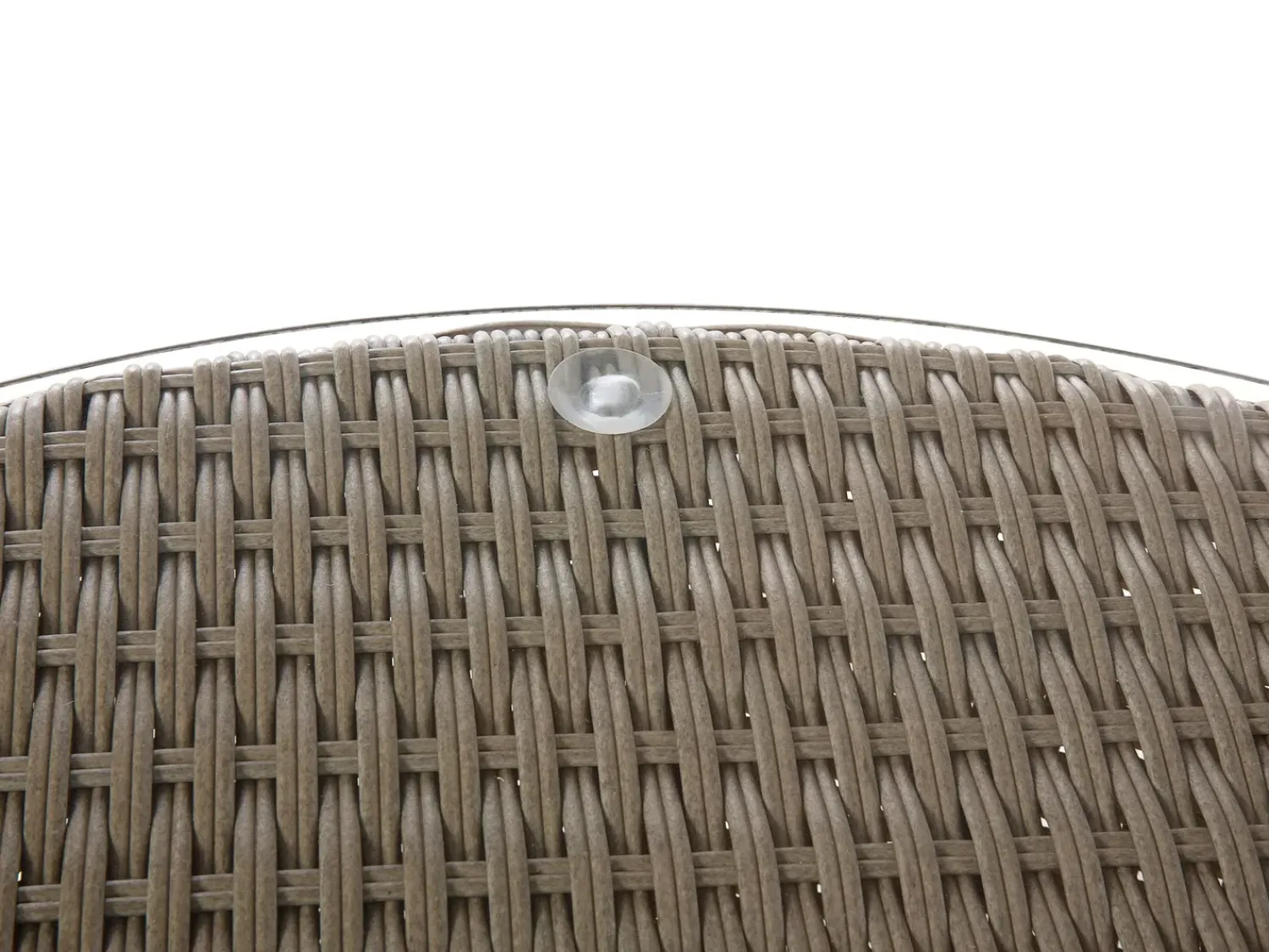 Online Beliani Set da giardino con tavolo 9 posti SEVERO Rattan sintetico (PE) Marrone Bianco Marrone
