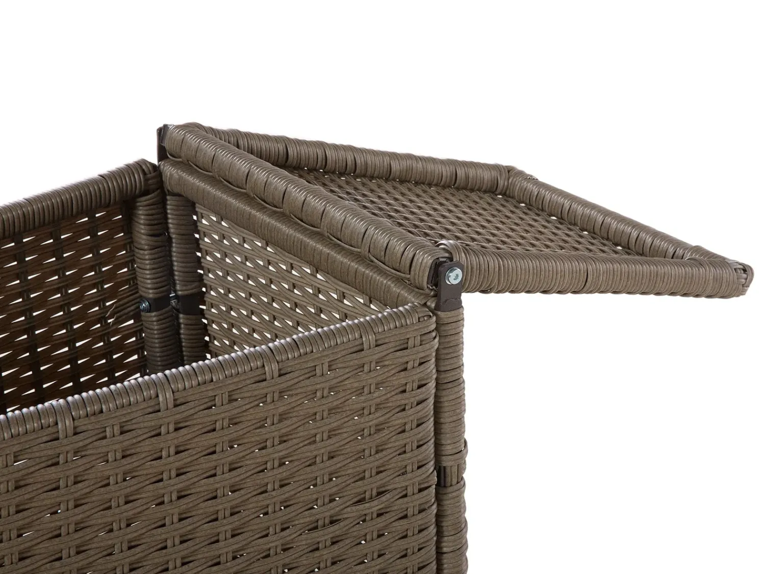 Online Beliani Set da giardino con tavolo 9 posti SEVERO Rattan sintetico (PE) Marrone Bianco Marrone