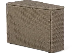 Online Beliani Set da giardino con tavolo 9 posti SEVERO Rattan sintetico (PE) Marrone Bianco Marrone