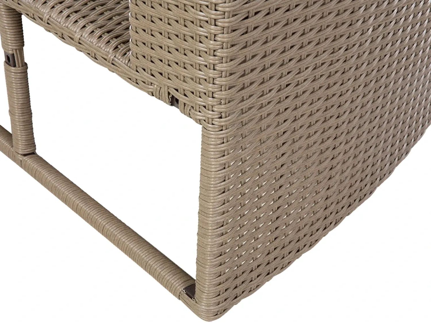 Online Beliani Set da giardino con tavolo 9 posti SEVERO Rattan sintetico (PE) Marrone Bianco Marrone