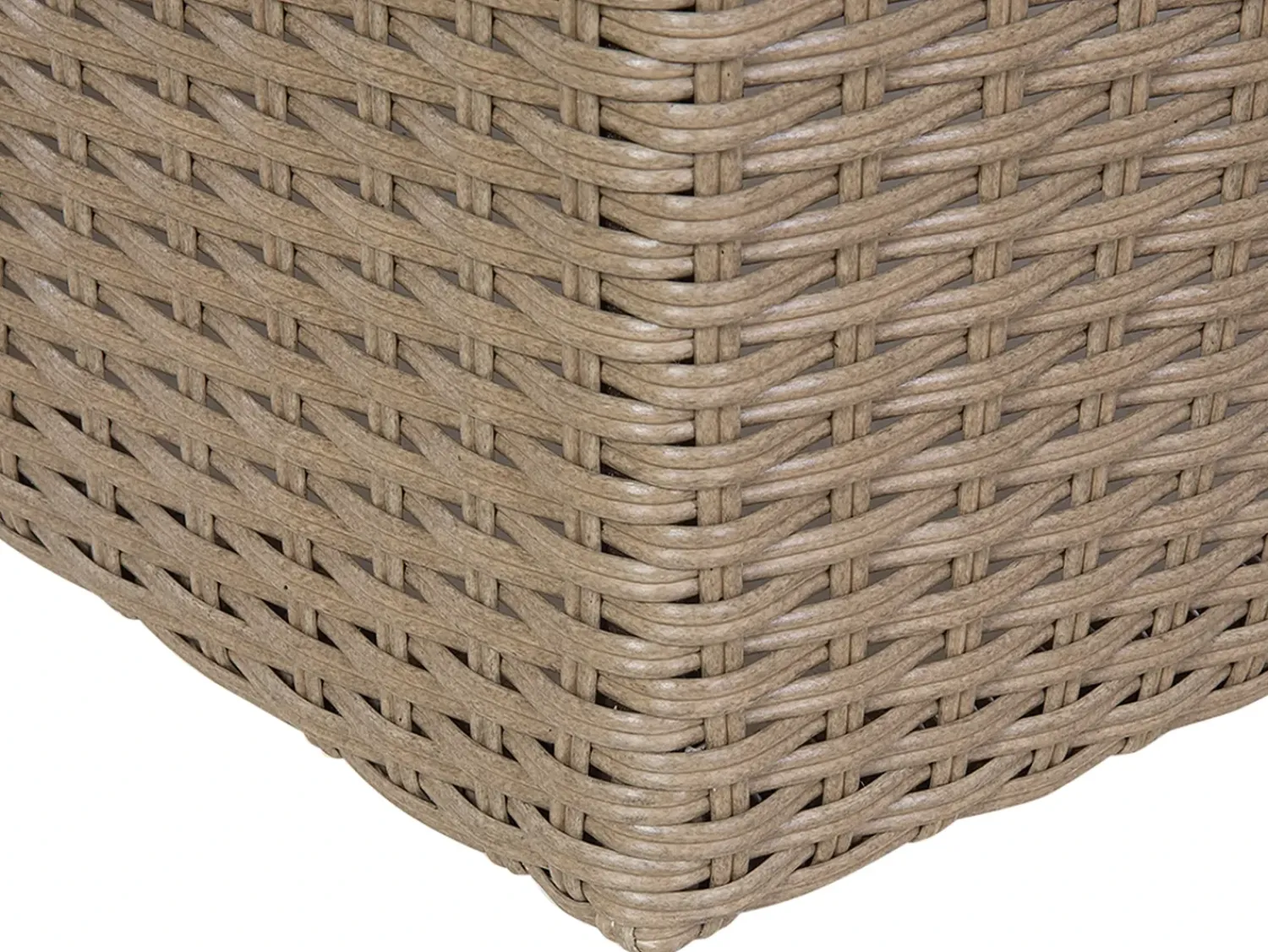 Online Beliani Set da giardino con tavolo 9 posti SEVERO Rattan sintetico (PE) Marrone Bianco Marrone