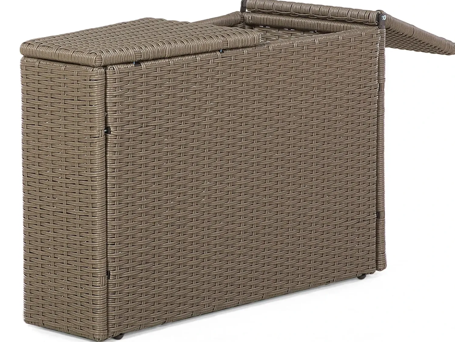 Online Beliani Set da giardino con tavolo 9 posti SEVERO Rattan sintetico (PE) Marrone Bianco Marrone