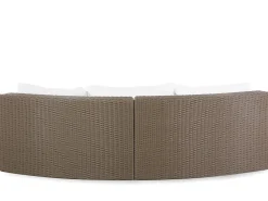 Online Beliani Set da giardino con tavolo 9 posti SEVERO Rattan sintetico (PE) Marrone Bianco Marrone