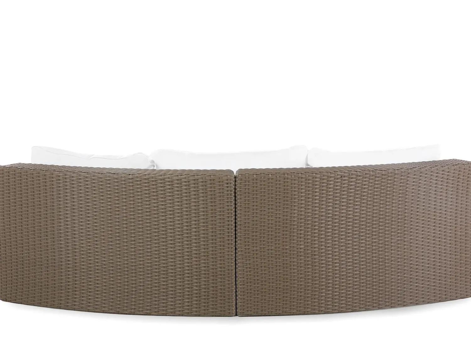 Online Beliani Set da giardino con tavolo 9 posti SEVERO Rattan sintetico (PE) Marrone Bianco Marrone