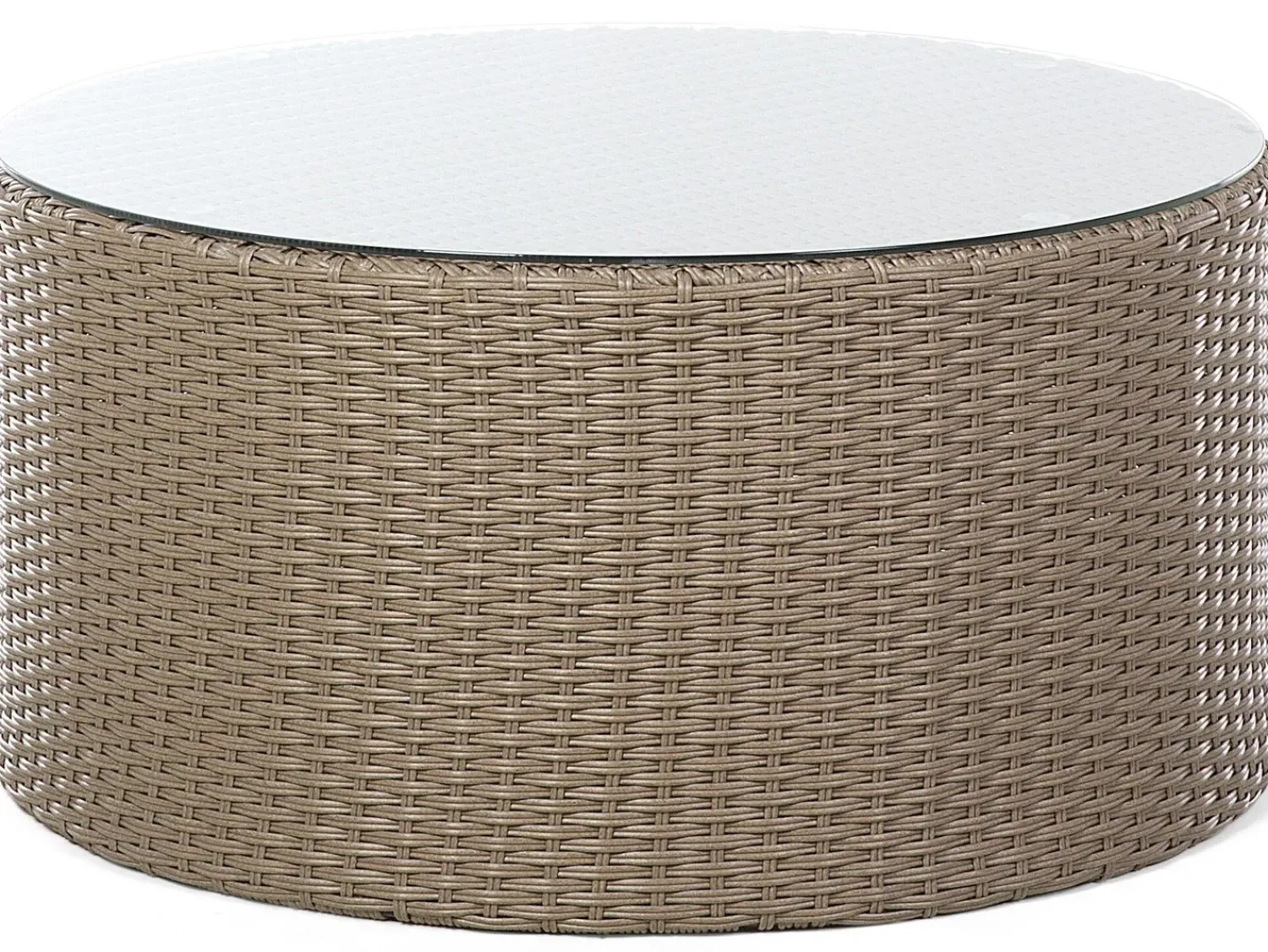 Online Beliani Set da giardino con tavolo 9 posti SEVERO Rattan sintetico (PE) Marrone Bianco Marrone