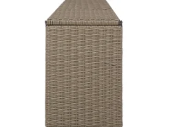 Online Beliani Set da giardino con tavolo 9 posti SEVERO Rattan sintetico (PE) Marrone Bianco Marrone