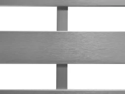 Discount Beliani Set da giardino con tavolo 4 posti SALERNO Metallo Grigio scuro Argento Grigio