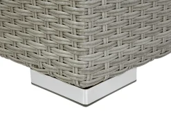 Best Beliani Set da giardino con tavolo 8 posti XXL Lato destro Modulare Rattan sintetico (PE) Grigio