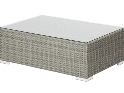Best Beliani Set da giardino con tavolo 8 posti XXL Lato destro Modulare Rattan sintetico (PE) Grigio