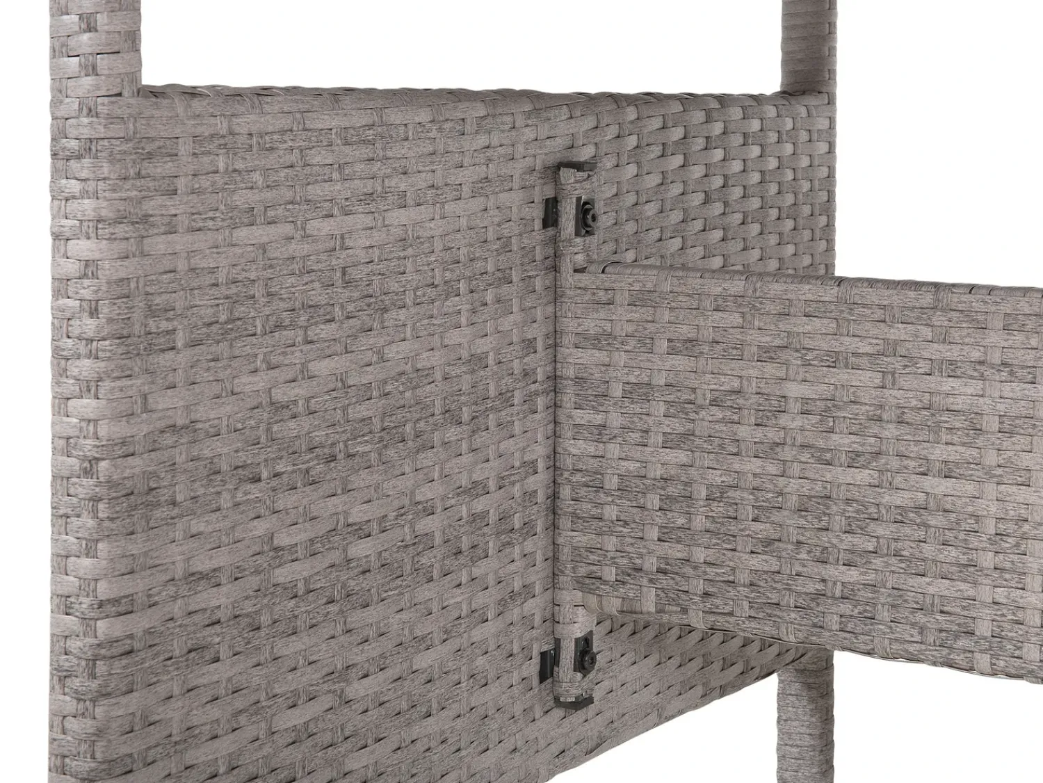 Hot Beliani Set da giardino con tavolo 8 posti VITERBO con cuscini Rattan sintetico (PE) Grigio
