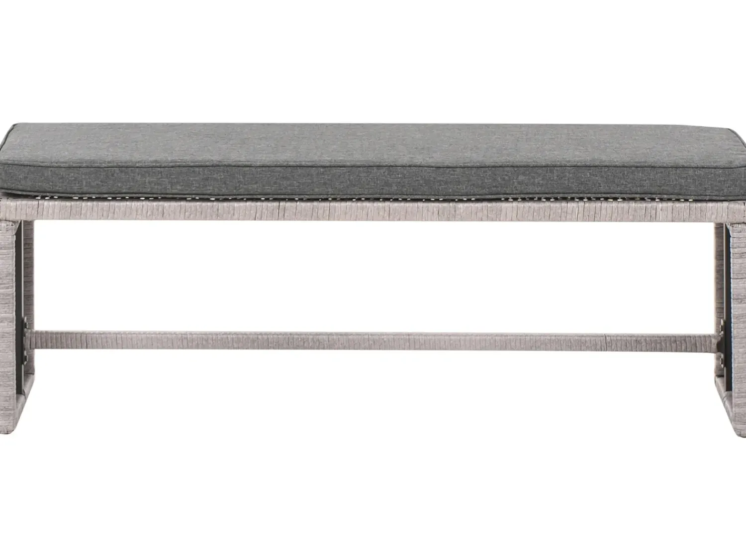 Hot Beliani Set da giardino con tavolo 8 posti VITERBO con cuscini Rattan sintetico (PE) Grigio