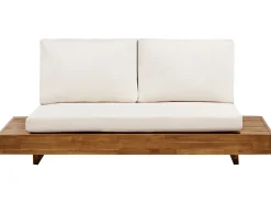 New Beliani Set da giardino con tavolo 5 posti MARETTIMO Legno di acacia certificato Marrone Bianco Marrone
