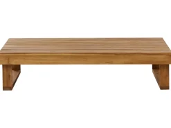 New Beliani Set da giardino con tavolo 5 posti MARETTIMO Legno di acacia certificato Marrone Bianco Marrone