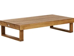 New Beliani Set da giardino con tavolo 5 posti MARETTIMO Legno di acacia certificato Marrone Bianco Marrone