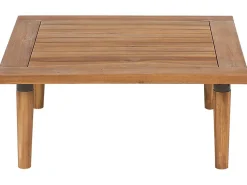 Beliani Set da giardino con tavolo 4 posti FRASCATI Modulare Legno di acacia certificato Grigio chiaro Marrone Grigio
