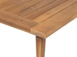Beliani Set da giardino con tavolo 4 posti FRASCATI Modulare Legno di acacia certificato Grigio chiaro Marrone Grigio