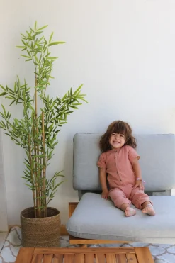 Beliani Set da giardino con tavolo 4 posti FRASCATI Modulare Legno di acacia certificato Grigio chiaro Marrone Grigio