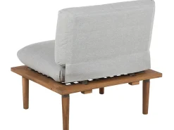 Beliani Set da giardino con tavolo 4 posti FRASCATI Modulare Legno di acacia certificato Grigio chiaro Marrone Grigio